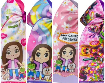 Sheer Hair Bows (Lara Campos, Minecraft, Bluey, Capibara Lilo Stitch)