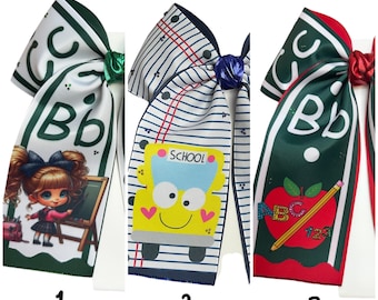 Back to school cheer bows / hair accessories