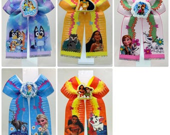Character Hair Bows (Moana, Elsa, Anna, Bluey and Pocahontas)
