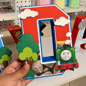 Thomas the train 3D letters|Thomas party decor|Thomas centerpieces| Thomas the train birthday|Thomas and friends birthday|