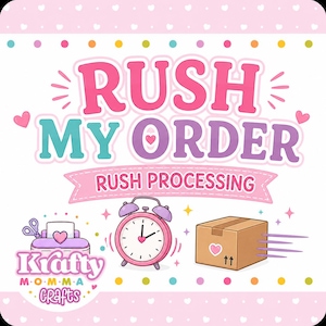 Rush Order Upgrade: Prioritized Processing (Cake Toppers, Paper Decor Items)