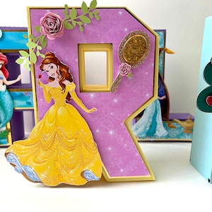 Princess 3D Letters: Cardstock Party Decor, 6-Inch
