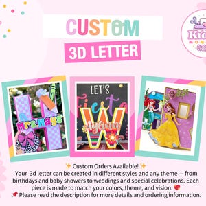 Custom 3D letters,Custom Party Decor,Custom Centerpiece