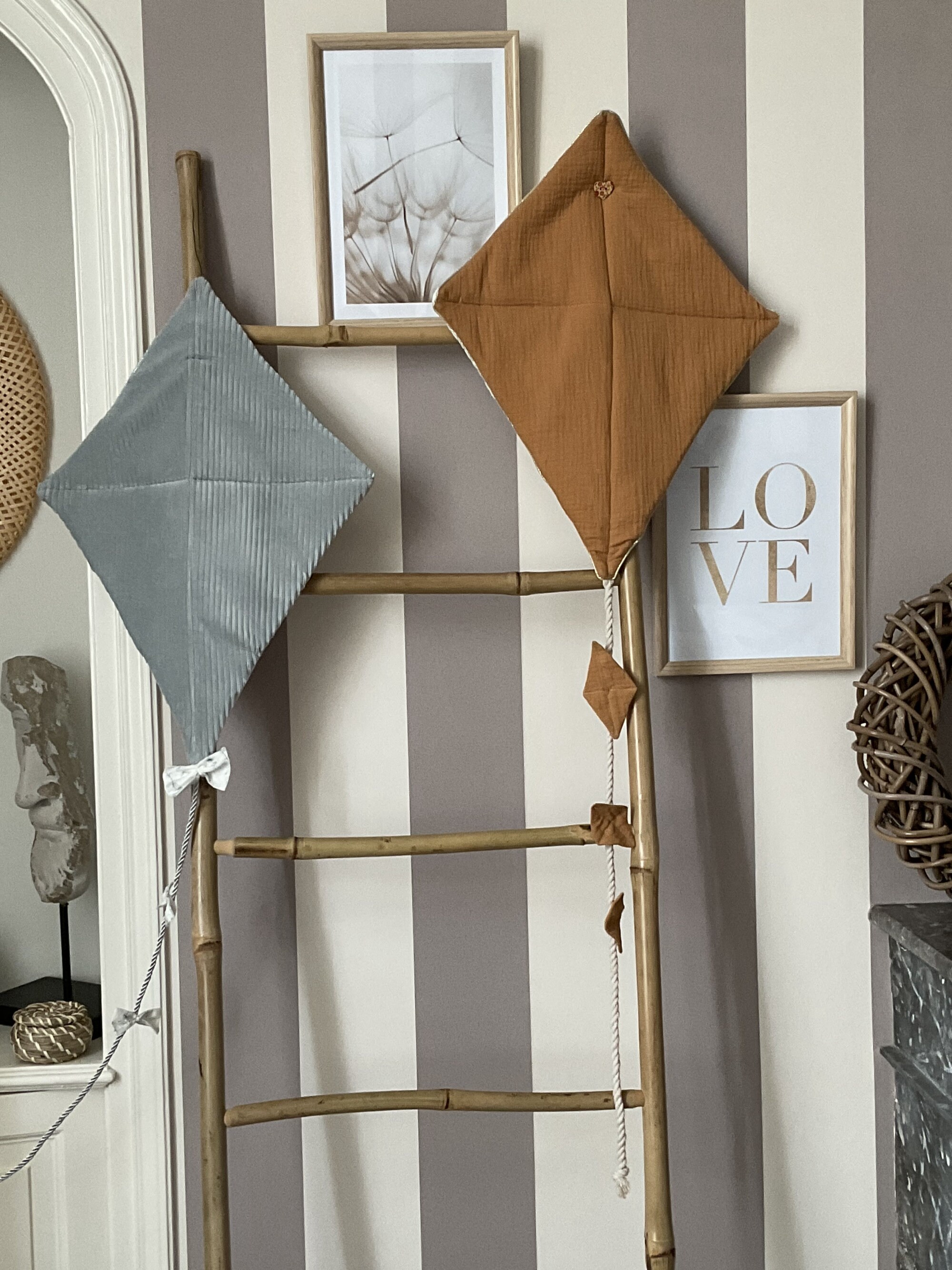 Décoration Murale Cerf-Volant Personnalisé Pour Chambre Enfant