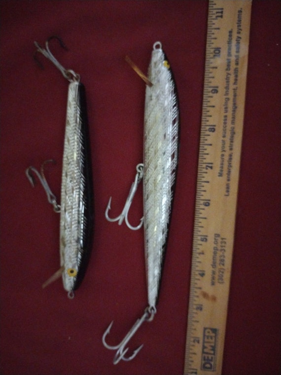 Two Large Fishing Lures Etsy UK
