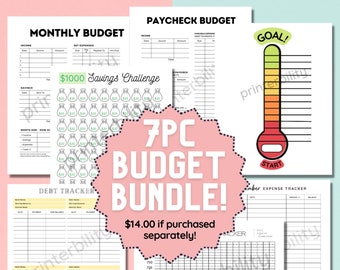 Super Budget Bundle! 7 Essentials for Budgeting and Debt Payoff