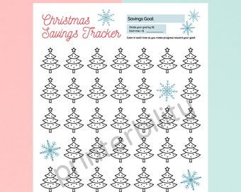 Printable Christmas Savings Challenge - Save Money for Christmas!
