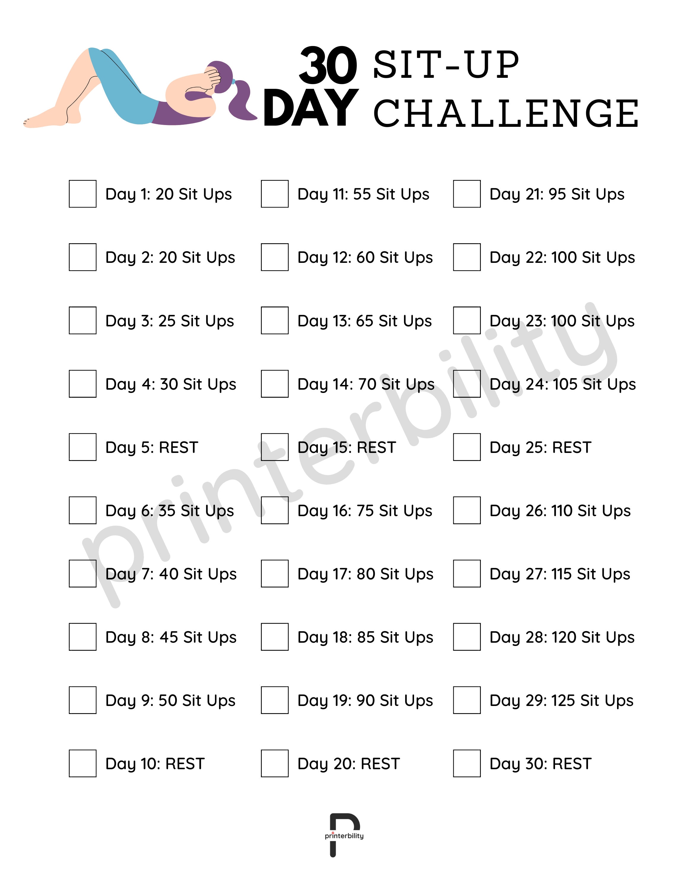 Push up and sit up challenge 30 days new arrivals