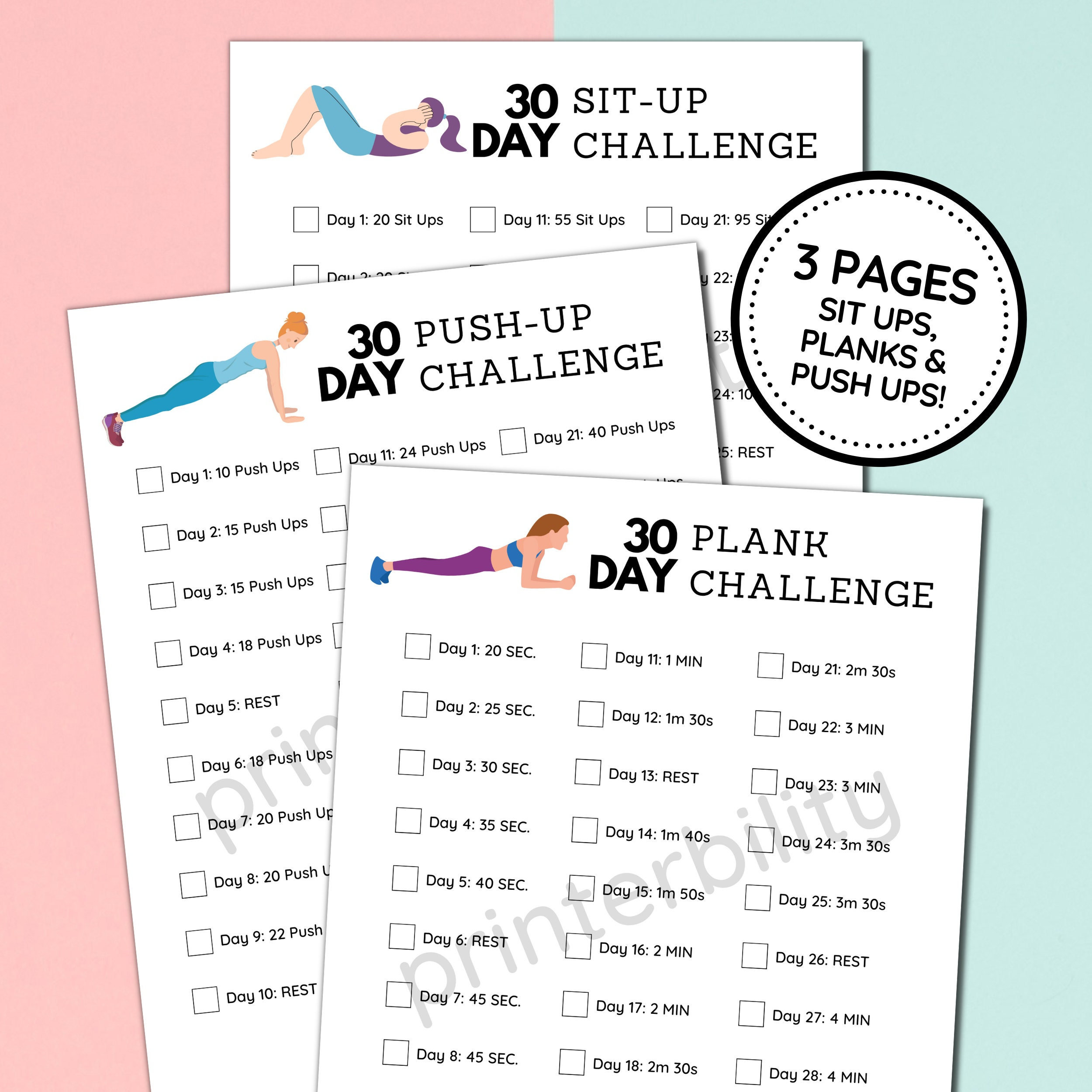30 Day Sit Up Challenge Form Printable Challenge Workout Gym Class 30-day-sit-up-challenge-form-printable-challenge-workout-gym-class