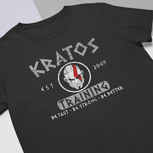 Kratos Training God of The Gym Spartan Gamer T-Shirt