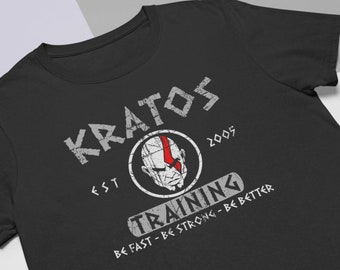 Kratos Training God of The Gym Spartan Gamer T-Shirt