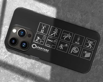 Aperture Labs Jump Into The Portal Mobile iphone and galaxy Case