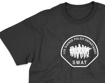 Los Suenos Police SWAT Ready For Action T-shirt