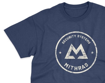 Grey Distressed Mithras Security Zone T-Shirt