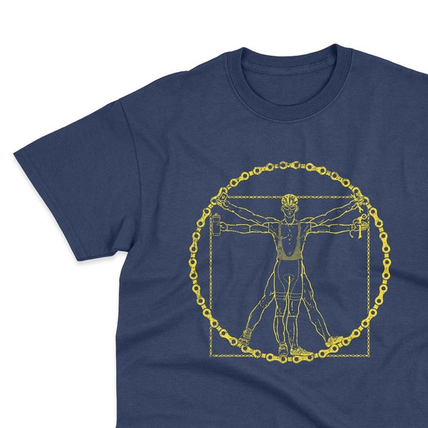 Vitruvian Radfahrer Lustiges Fahrrad Radfahren Fahrrad T-Shirt