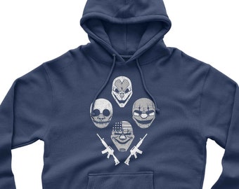 Four Mask Crimewave Score A Payday Game Hoodie