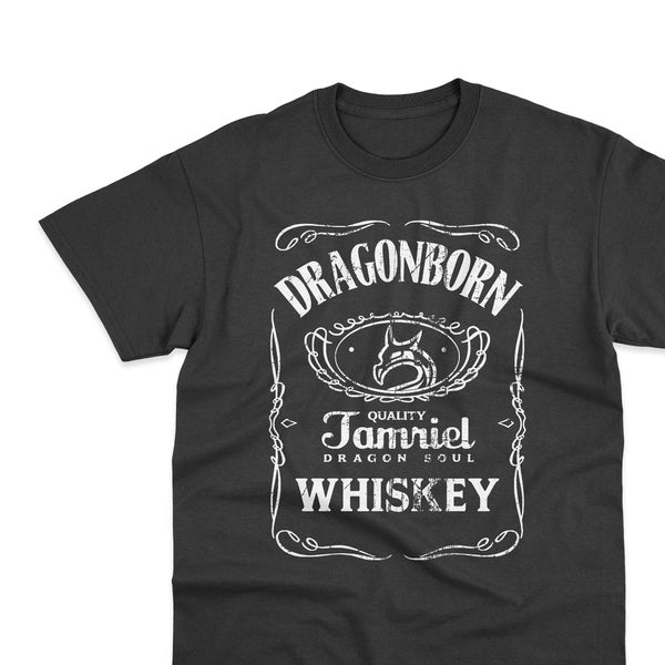 T-shirt Dragonborn Elder Whisky Parody Drink