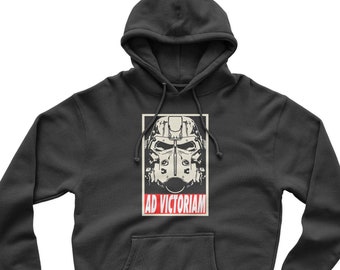 Ad Victoriam Brotherhood Of Steel The Face Of The Fallout Hoodie