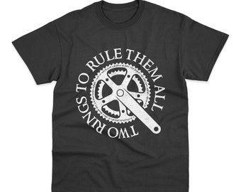 Lord Of The Chainrings 2 Rings To Ride Them All Cycling T-Shirt