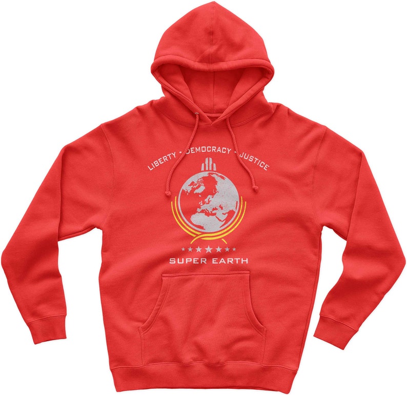Super Earth Diving Into Hell For Liberty Hoodie Red