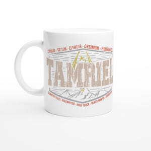 Vintage Retro Tamriel Elder Provinces Of The Scrolls Tourist Mug