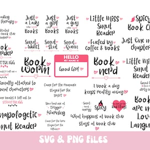 Ensemble de livres Smut Book SVG PNG