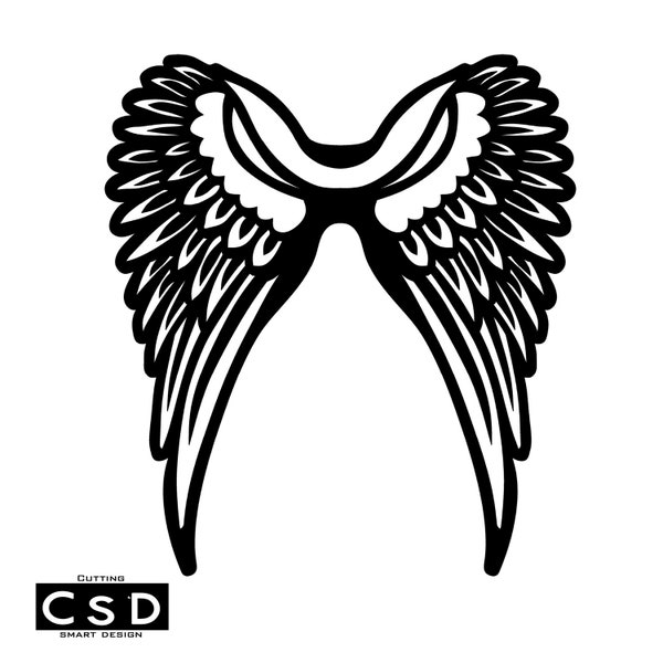 Wings laser cut DXF/AI/Svg files. Vector files