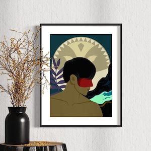 Taino Art, Puerto Rican art, Art print, Taino