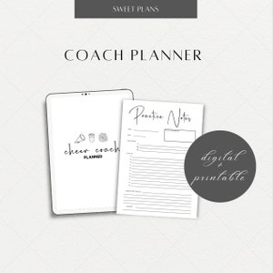 Cheer Coach Planner- Digital Download