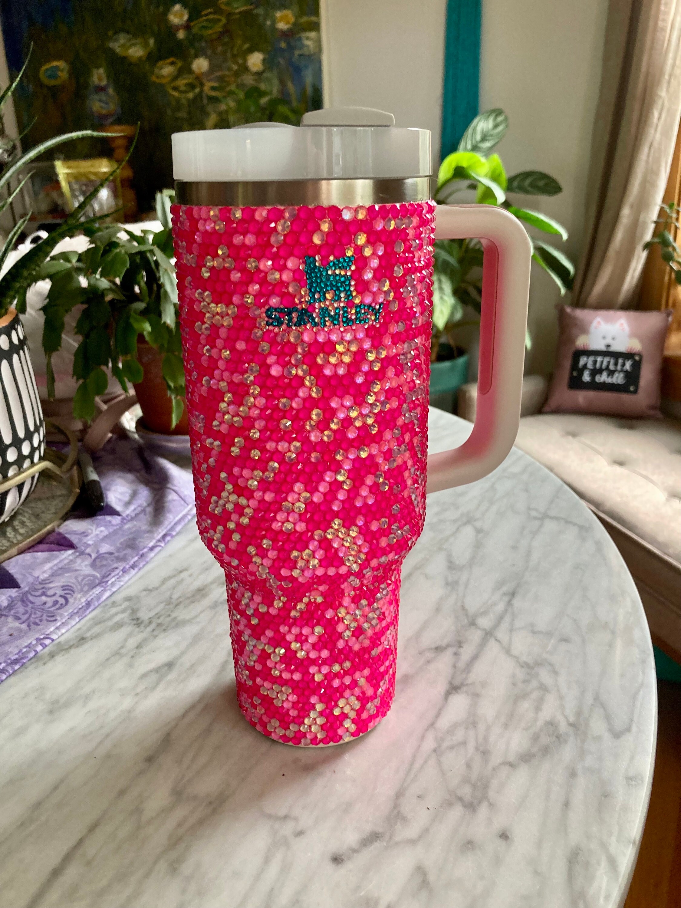 Stanley 30 Oz Quencher Flowstate Tumbler Hot PINK (rare) Barbie