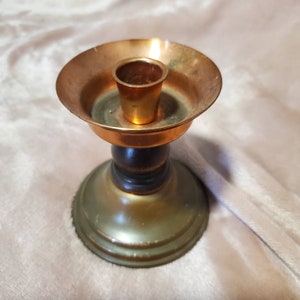 Coppercraft Guild Candlestick, Brass and Copper.