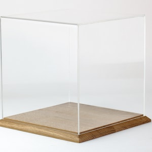 Handcrafted Display Case with Solid Oak Stand