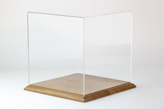 Handcrafted Display Case with Solid Oak Stand