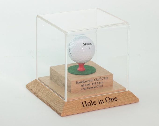 Golf Ball display case (Oak)