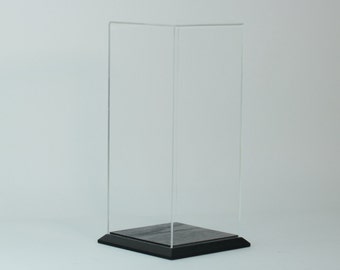 Tall display case 16cm x 16cm x 36cm