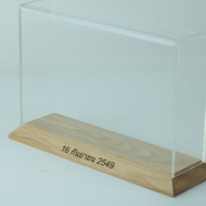 Small Shelf display case with fitted metal brackets 25cm x 6cm x 16cm