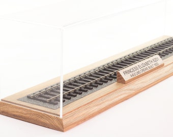Spoortrein O-vitrine: 58,5 cm / baan 54 cm