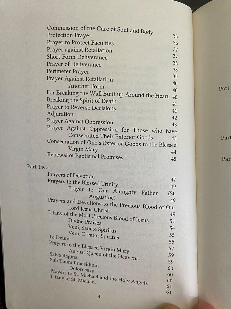 Deliverance Prayers by Fr. Ripperger Catholic Prayer Book - Etsy