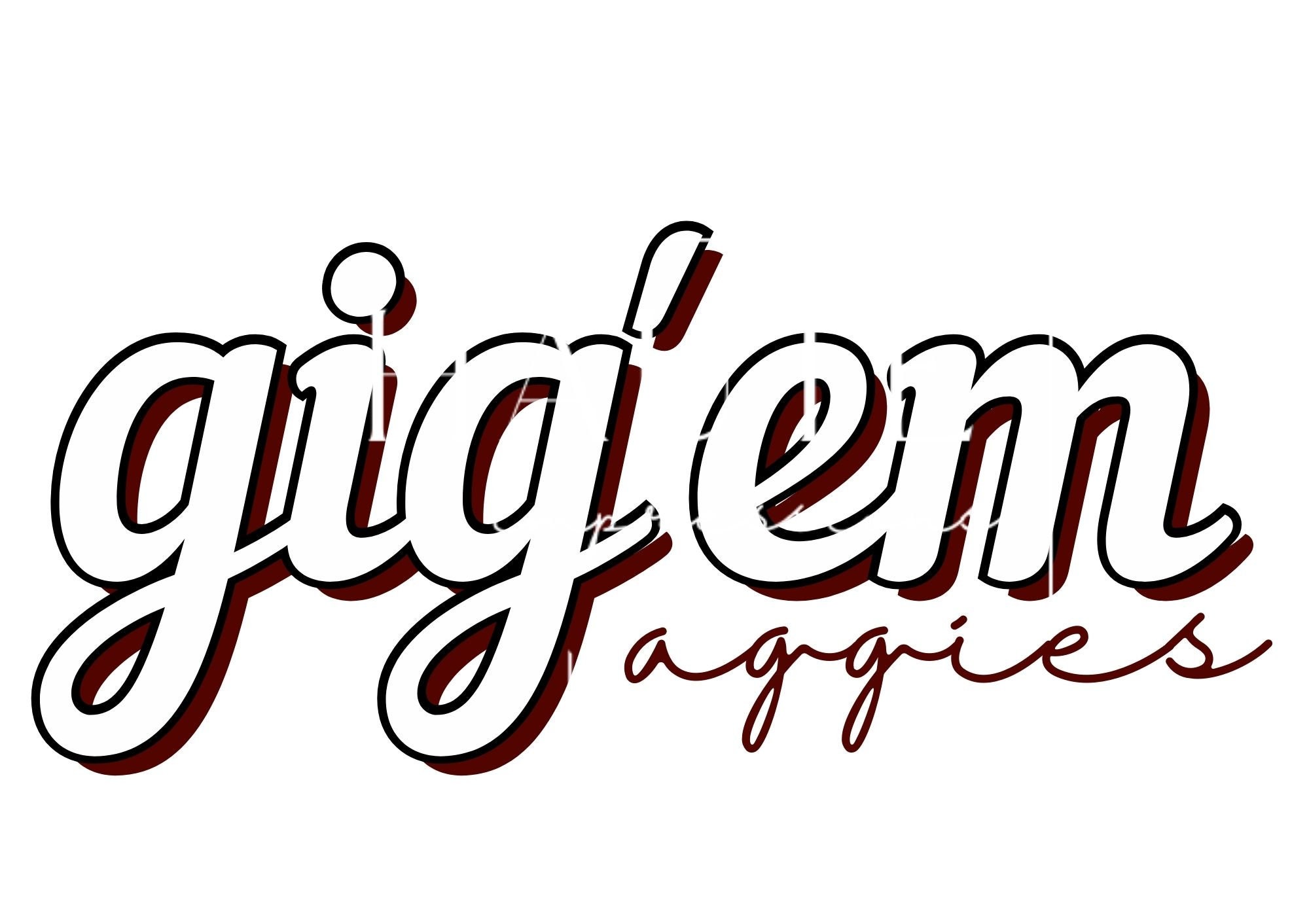 Gig Em Svg - Download SVG Files for Cricut, Silhouette and sublimation