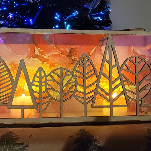 Lightbox with Stained Glass