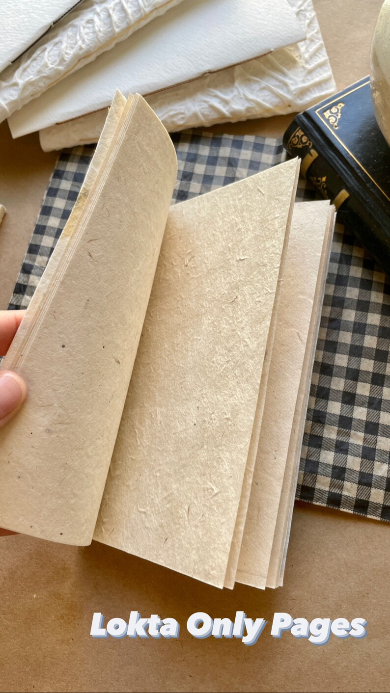 Handmade Pocket Size Journals With Handmade Paper, Hand Sewn, Single Signature, Compact Journal