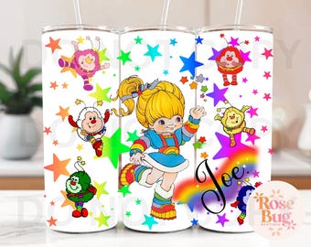 Rainbow Brite Tumbler, Rainbow Brite, 80s Cartoon Character, 80s Vintage Tumbler