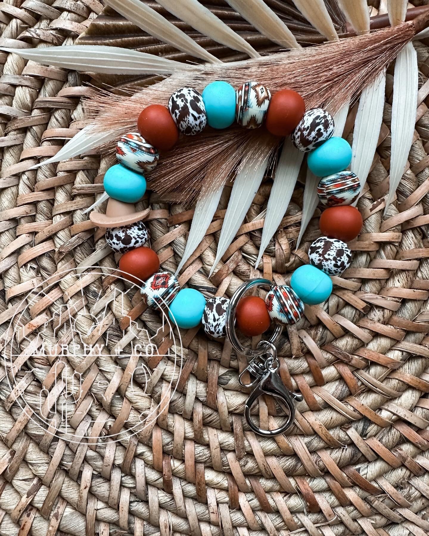 Western Silicone Keychain Cow Print Keychain Silicone Etsy