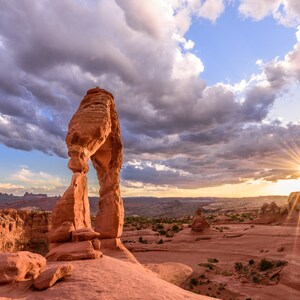 Delicate Arch, Sunset, Arches National Park, Arch, Landscape, Utah, Print, Photograph, Photography, Photo