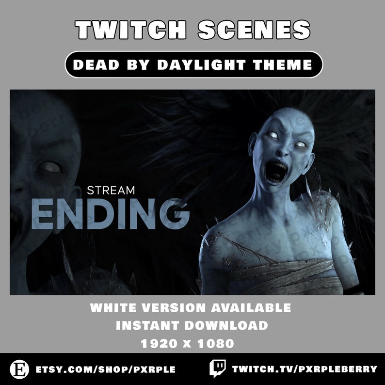 Twitch Scenes Overlays Dead by Daylight Theme Killer Edition Stream