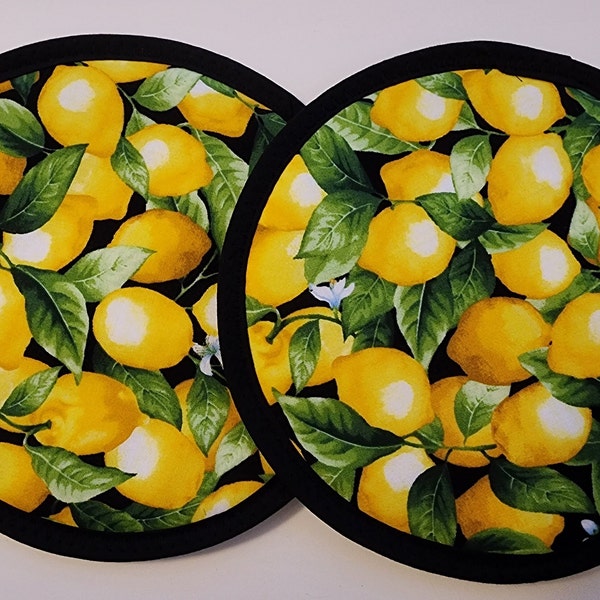 Lemon Branches Hot Pads/Pot Holders, Trivets