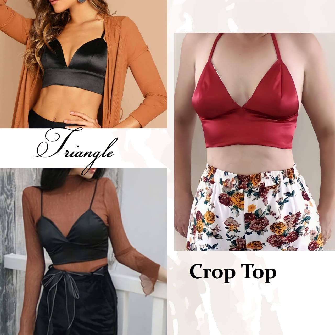 PDF Triangle Crop Top Sewing Pattern Bralette Pattern Sizes XS to XL  Include Instructions -  Canada