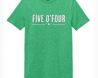 New Orleans St. Patrick's Day 'Five O'Four' 504 Area Code T-Shirt | Adult Sizes XS-5XL