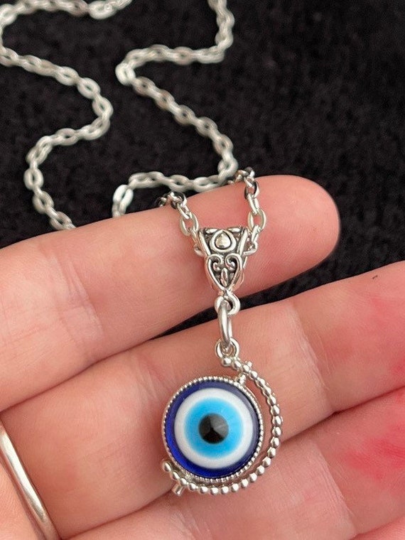 Collana In Oro Con Zirconi Cubici Malocchio 18 «occhio Turco N All'ingrosso Per Il Tuo Negozio - Foto 4