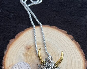 Buy Stainless Steel Japanese Devil Pendant Necklace on 18inch
